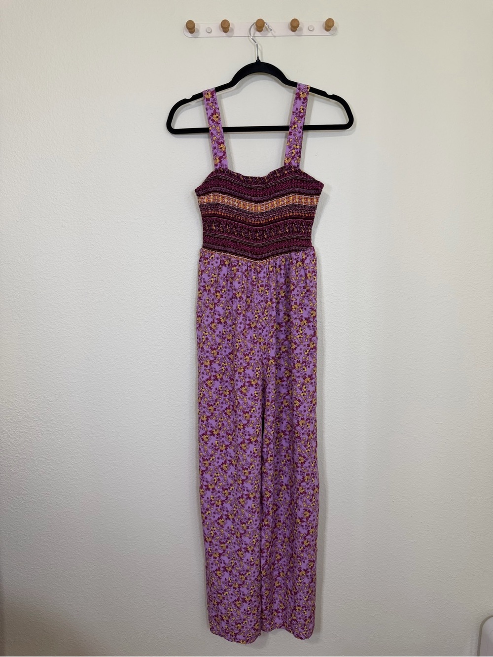 Floral Boho Wide Leg Jumpsuit Medium